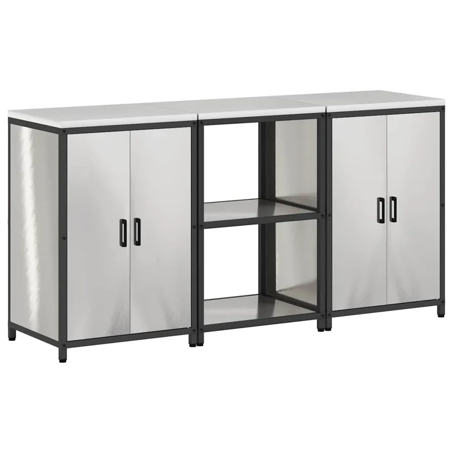 Ensemble de rangement cuisine HATTEM 3 pcs Argenté - 2