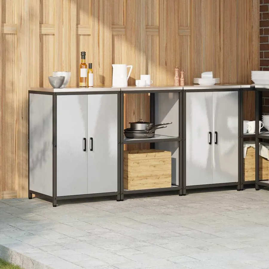 Ensemble de rangement cuisine HATTEM 3 pcs Argenté - 4