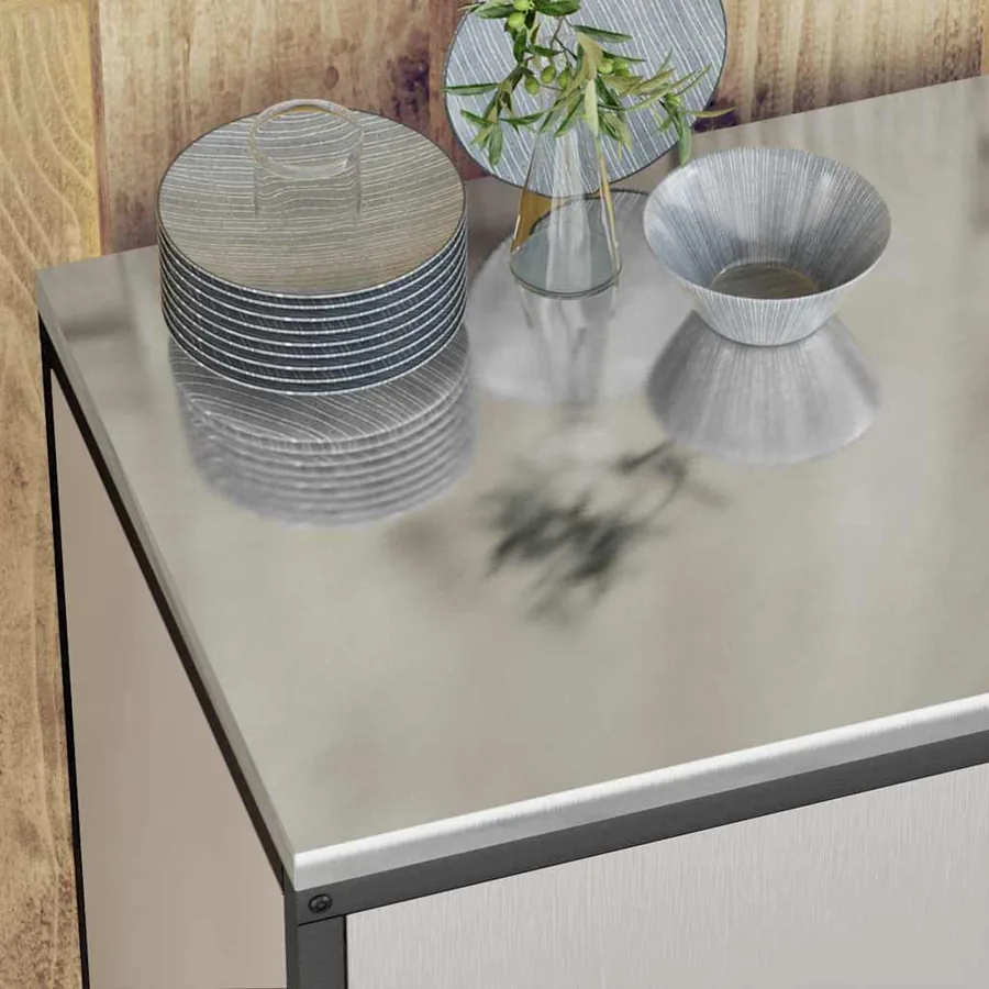 Ensemble de rangement cuisine HATTEM 3 pcs Argenté - 5