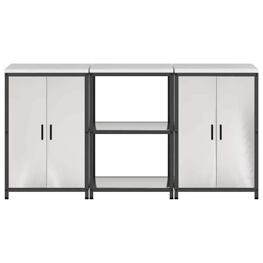 Ensemble de rangement cuisine HATTEM 3 pcs Argenté - 9