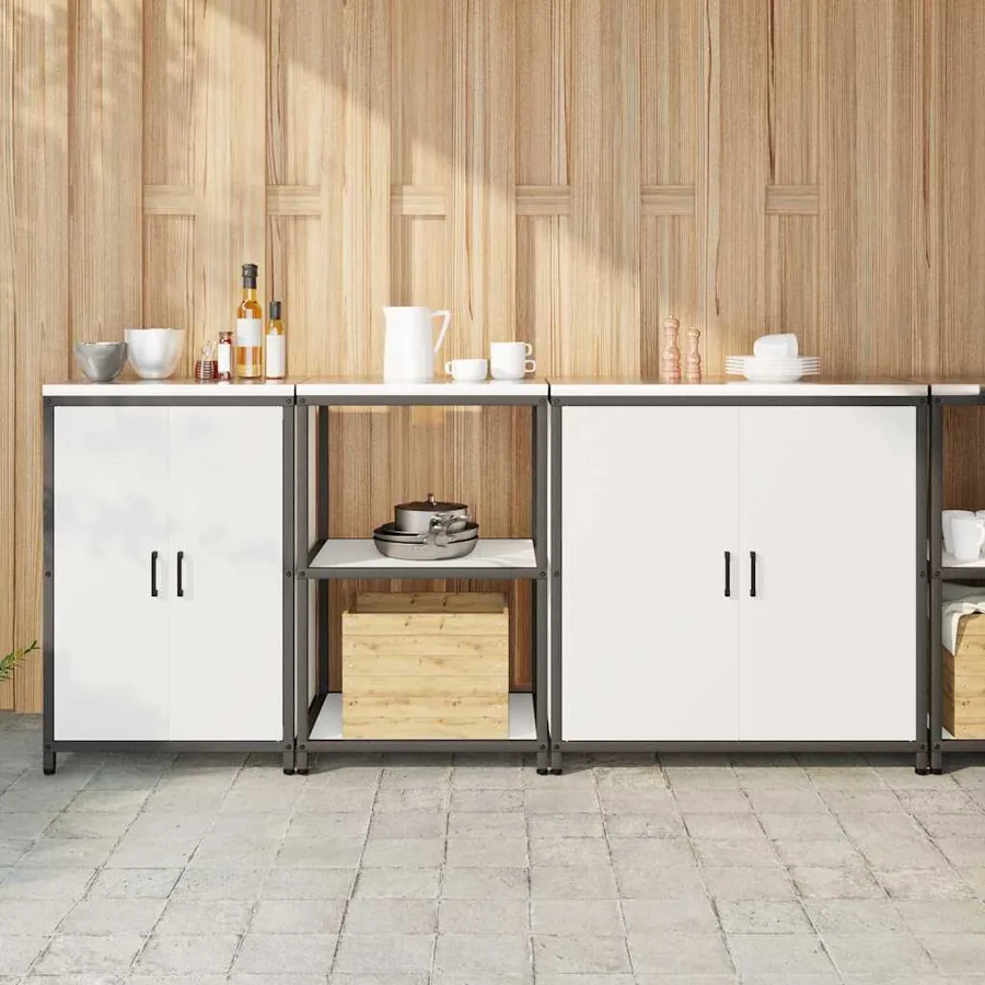 Ensemble de rangement cuisine HATTEM 3 pcs Blanc