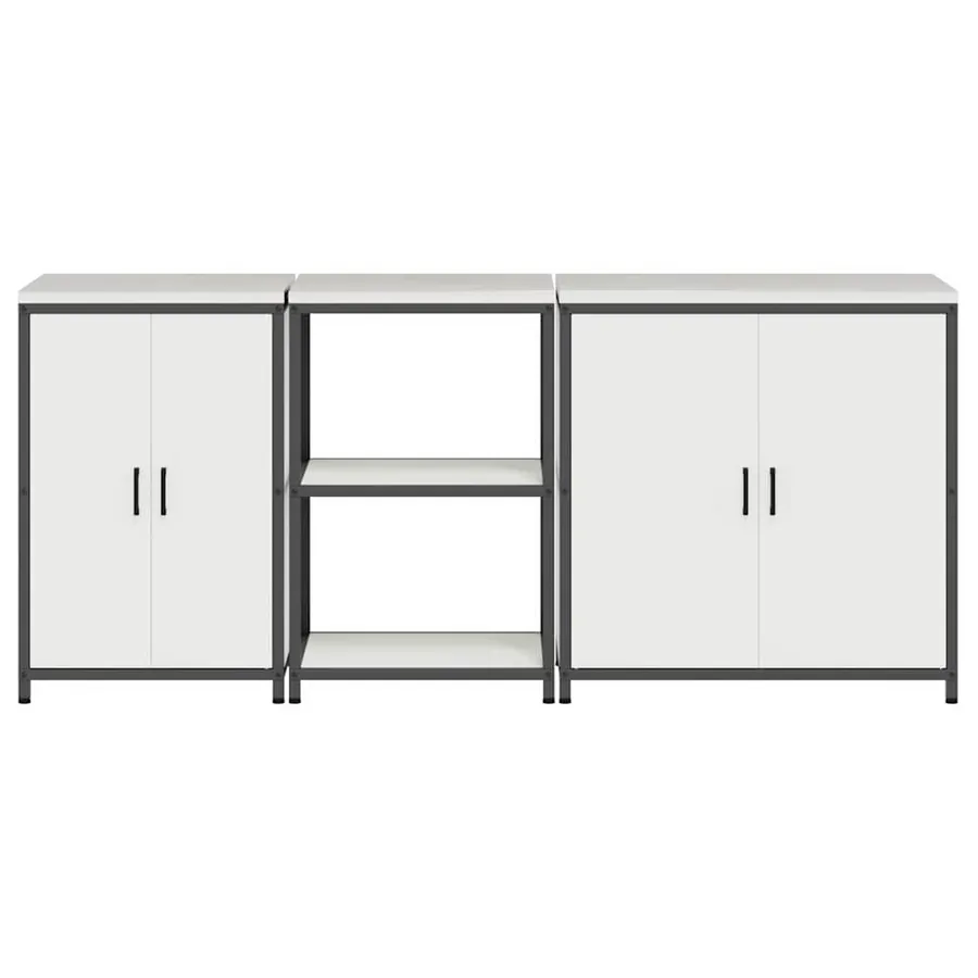 Ensemble de rangement cuisine HATTEM 3 pcs Blanc - 8