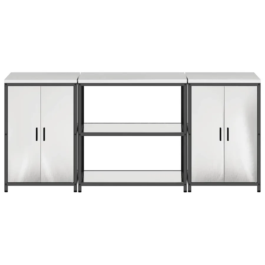 Ensemble de rangement cuisine HATTEM 3 pcs Argenté - 10