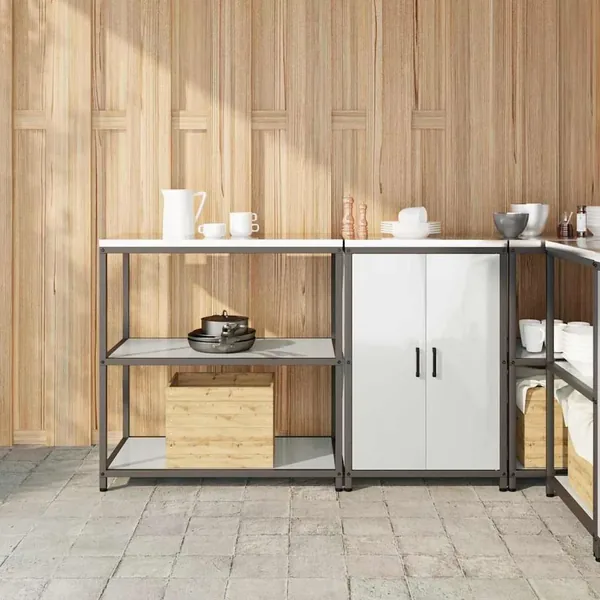 Ensemble de rangement cuisine HATTEM 2 pcs Argenté
