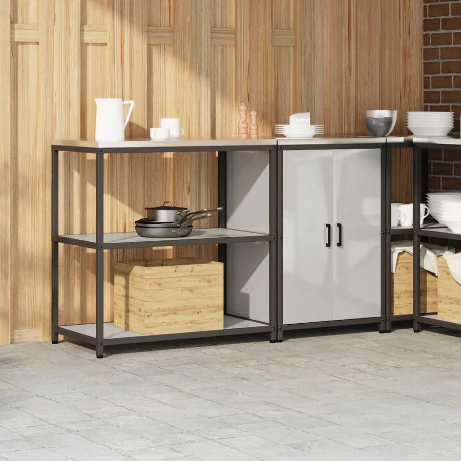 Ensemble de rangement cuisine HATTEM 2 pcs Argenté - 4