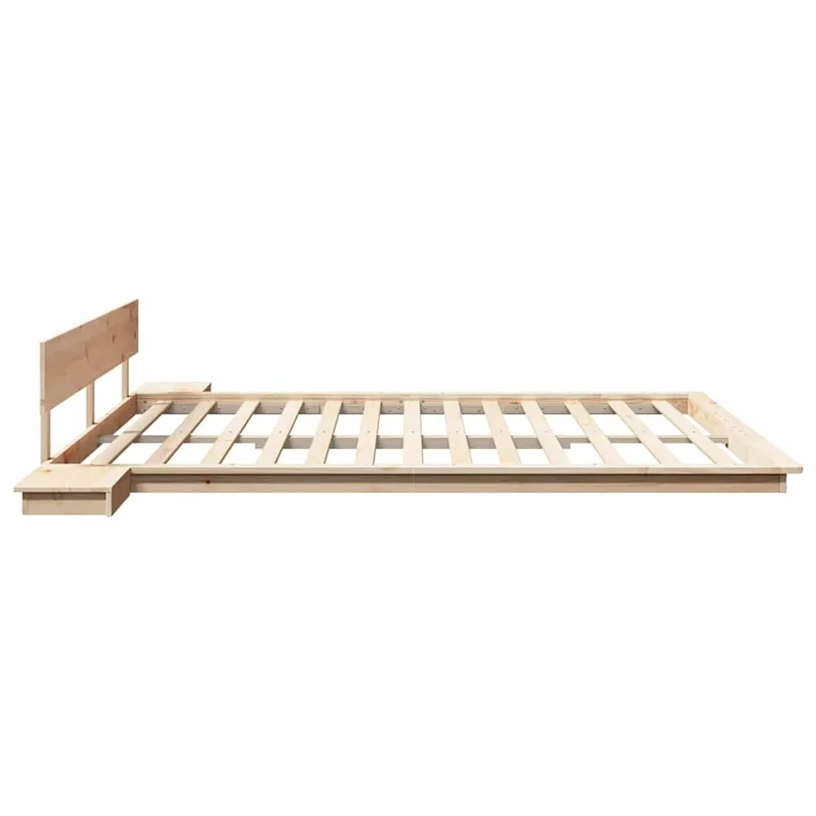 Cadre de lit Marron 180 x 200 cm bois - 6