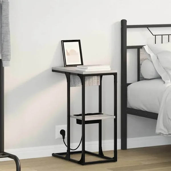 Cabinet de chevet Gris Sonoma 41,5 x 26 x 60,5 cm