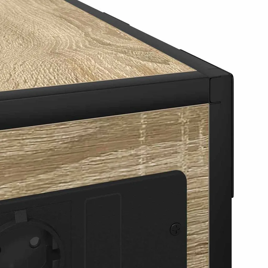Cabinet de chevet Chêne Sonoma 41,5 x 26 x 60,5 cm - 9