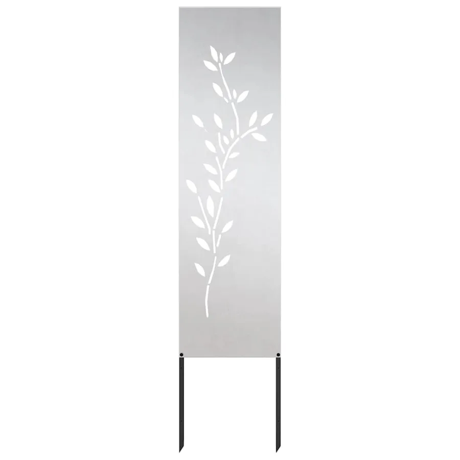 Écran de confidentialité de jardin Floral Argenté 32 x 140 cm - 4