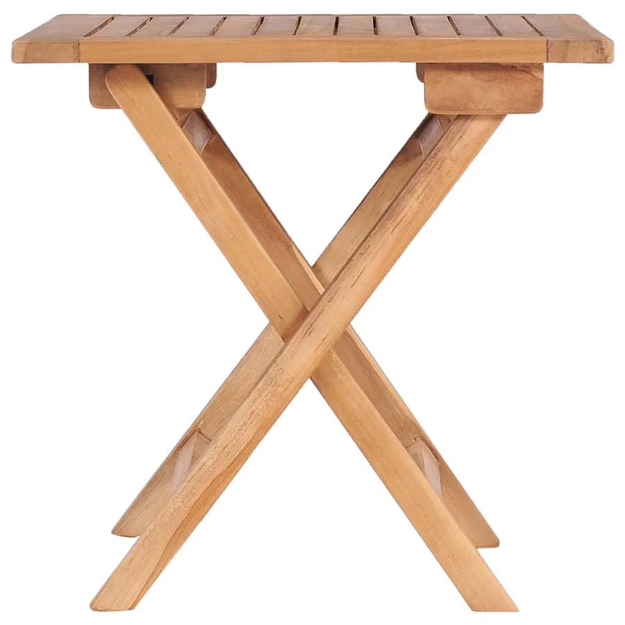Table pliable de jardin 45x45x45 cm Bois de teck solide - 2