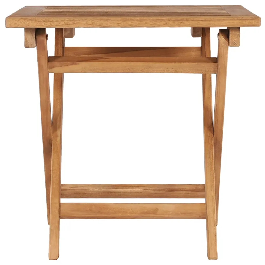 Table pliable de jardin 45x45x45 cm Bois de teck solide - 3