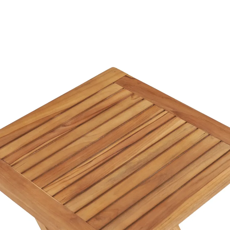 Table pliable de jardin 45x45x45 cm Bois de teck solide - 5