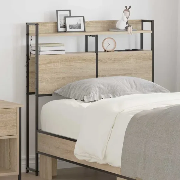 Tête de lit de rangement Chêne sonoma Bois d'ingénierie