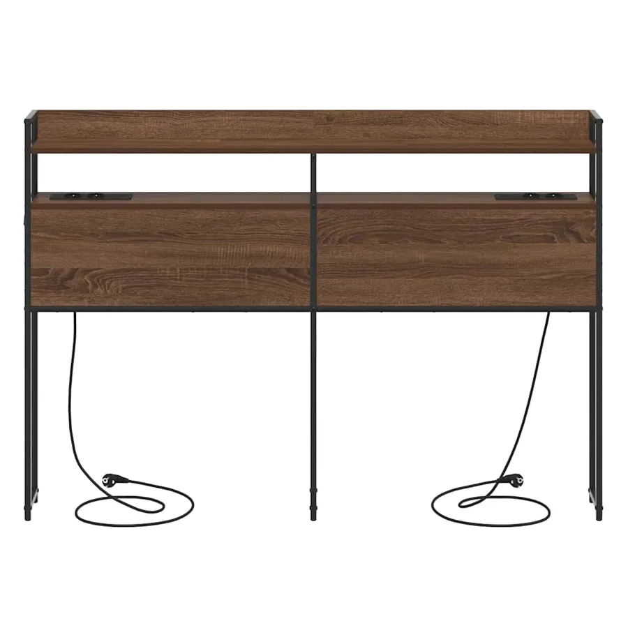 Tête de lit de rangement Chêne marron Bois d'ingénierie - 6