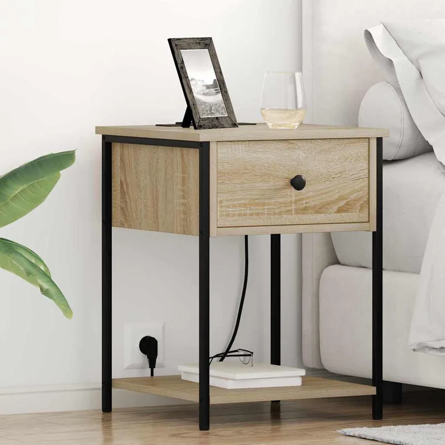 Cabinet de chevet 2 pcs Chêne Sonoma 42 x 41 x 56 cm