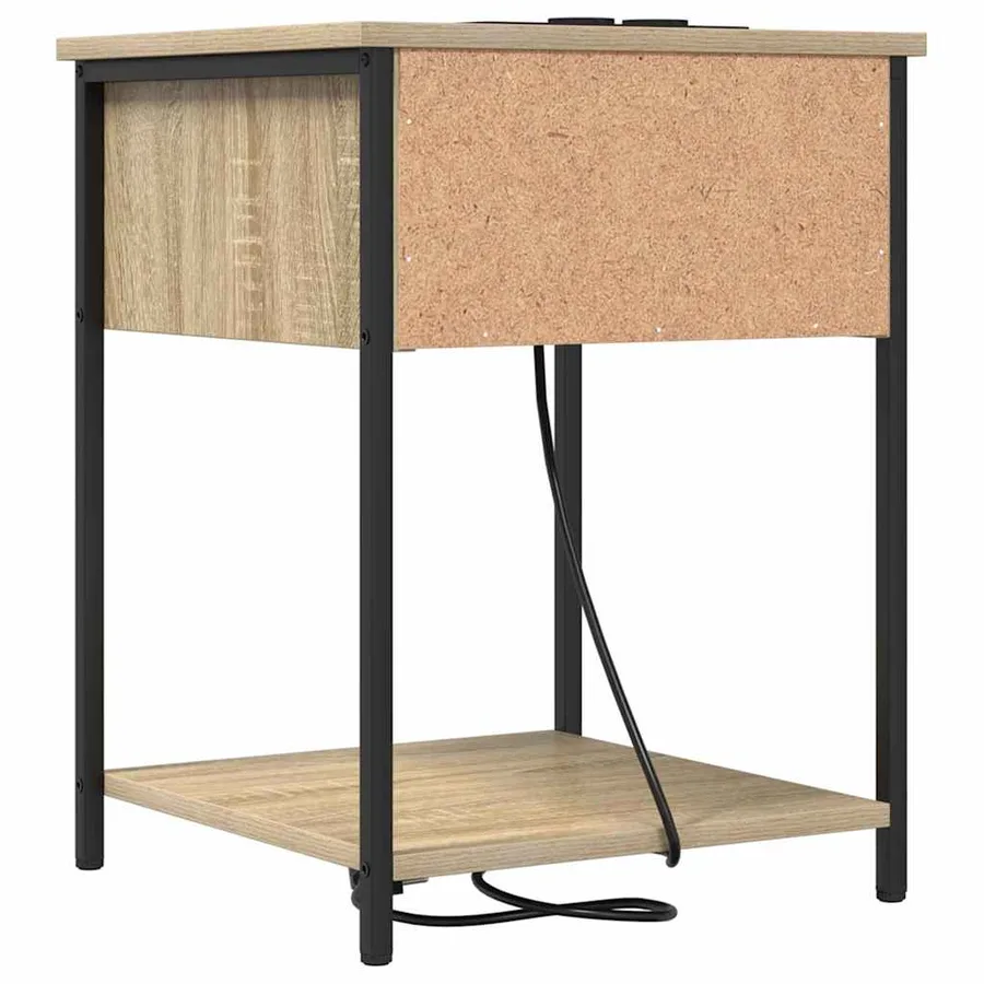 Cabinet de chevet 2 pcs Chêne Sonoma 42 x 41 x 56 cm - 9