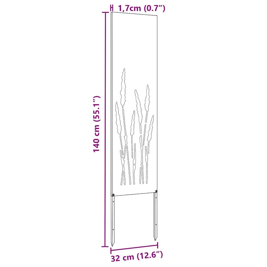 Écran de confidentialité de jardin Fretwork Argenté 32 x 140 cm - 14