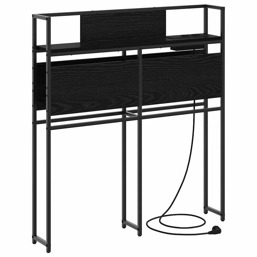 Tête de lit de rangement Chêne noir Bois d'ingénierie - 2