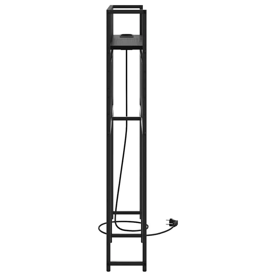 Tête de lit de rangement Chêne noir Bois d'ingénierie - 6