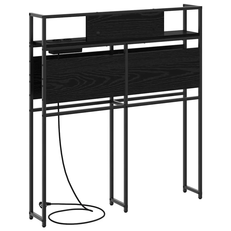 Tête de lit de rangement Chêne noir Bois d'ingénierie - 7