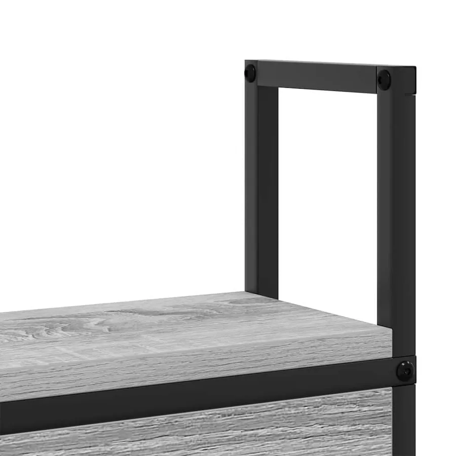 Headboard de Rangement avec Station de Charge Sonoma gris - 9