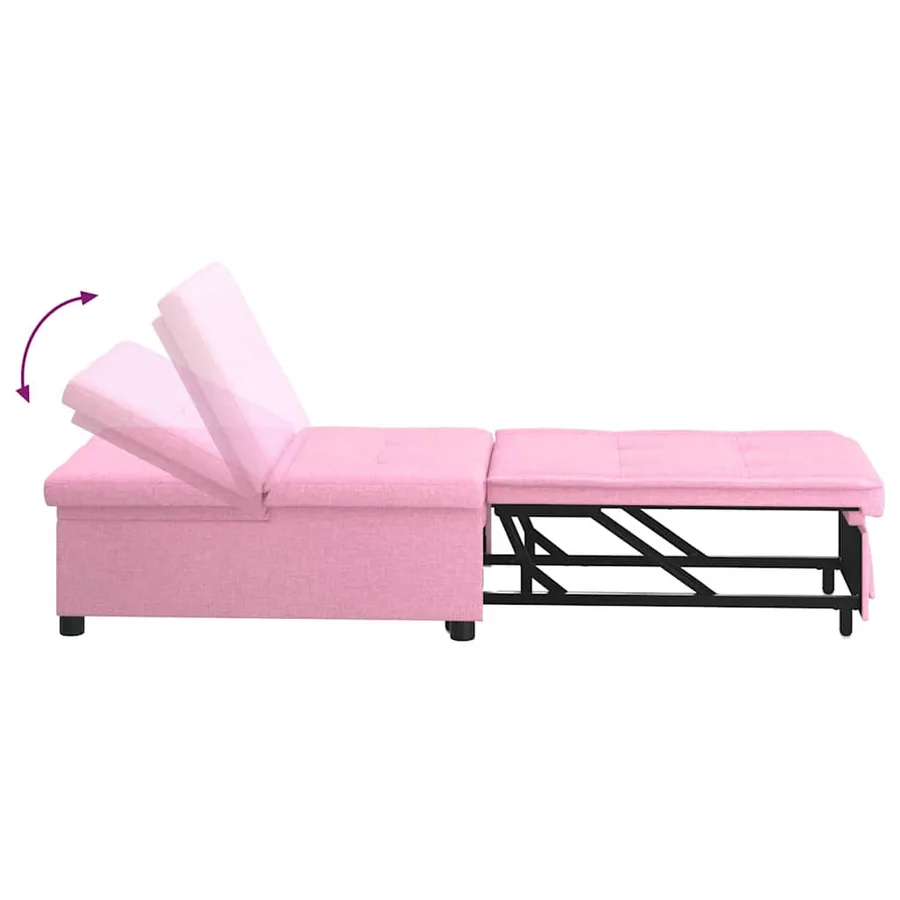 Canapé-lit escamotable Rose 194 x 50 x 82 cm tissu - 6