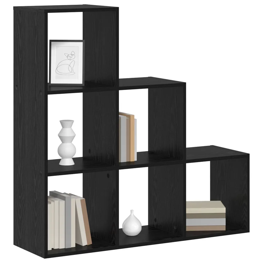 Cloison Bibliothèque Chêne noir 99 x 29 x 99 cm - 3