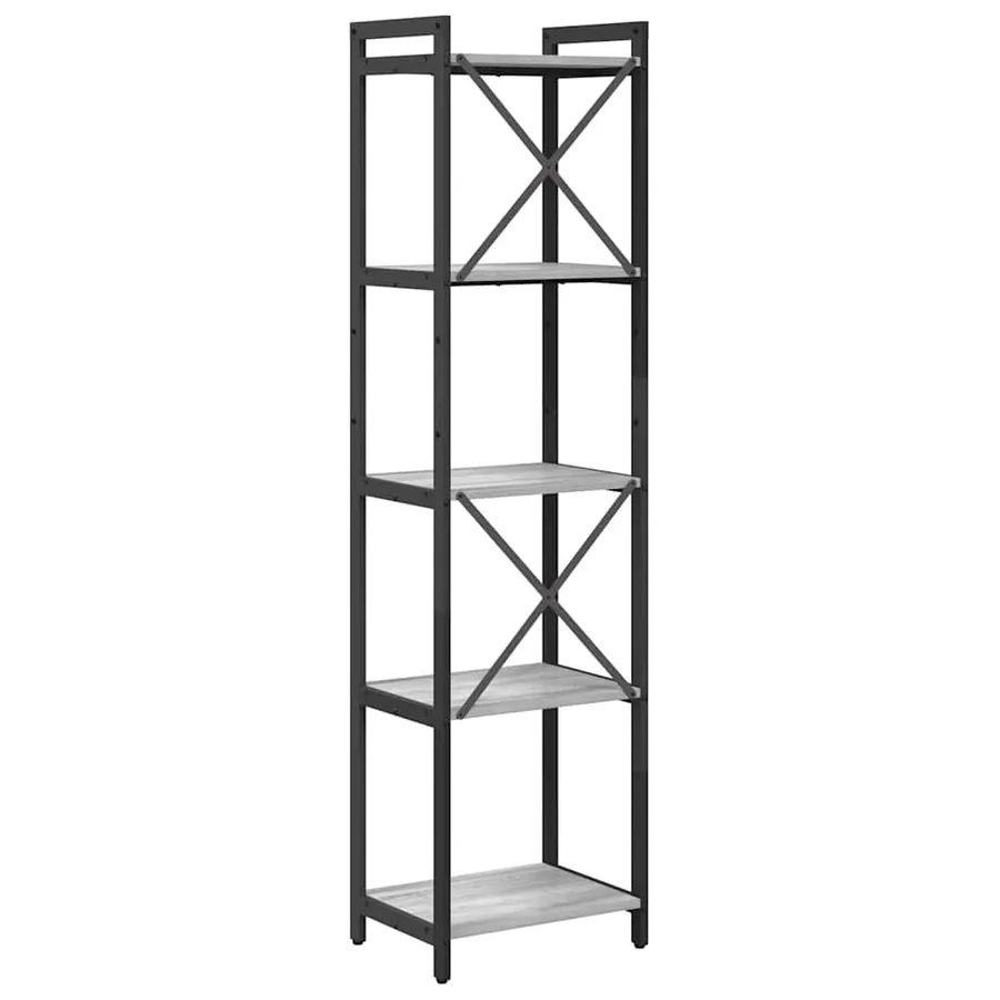 Étagère Sonoma gris 40 x 30 x 155 cm Bois d'ingénierie - 7