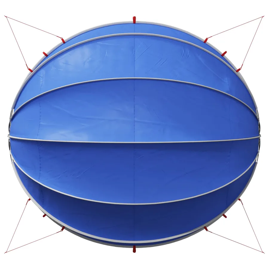 Dôme de piscine 546 x 516 x 250 cm Bleu azure - 11