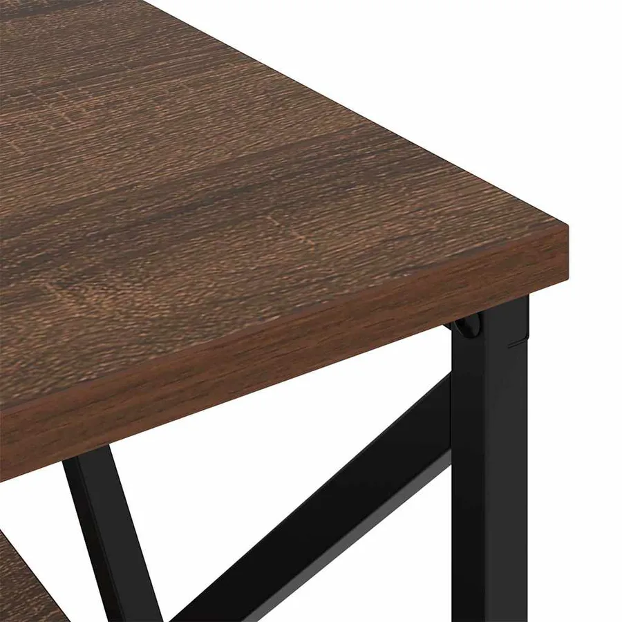 Cabinet de chevet avec tiroir Chêne brun 41,5 x 40,5 x 55 cm - 10