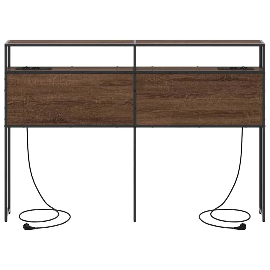 Tête de lit de rangement Chêne marron Bois d'ingénierie - 5