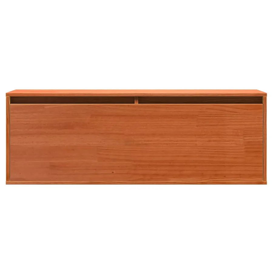 Meuble mural Cire marron 100 x 30 x 35 cm Bois de pin massif - 6
