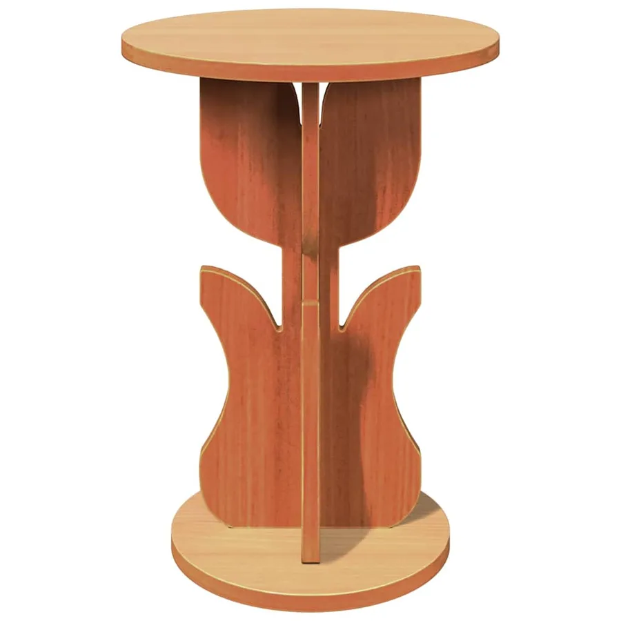 Table basse Brun cire 39,5 x 39,5 x 53,5 cm Bois massif en pin - 5