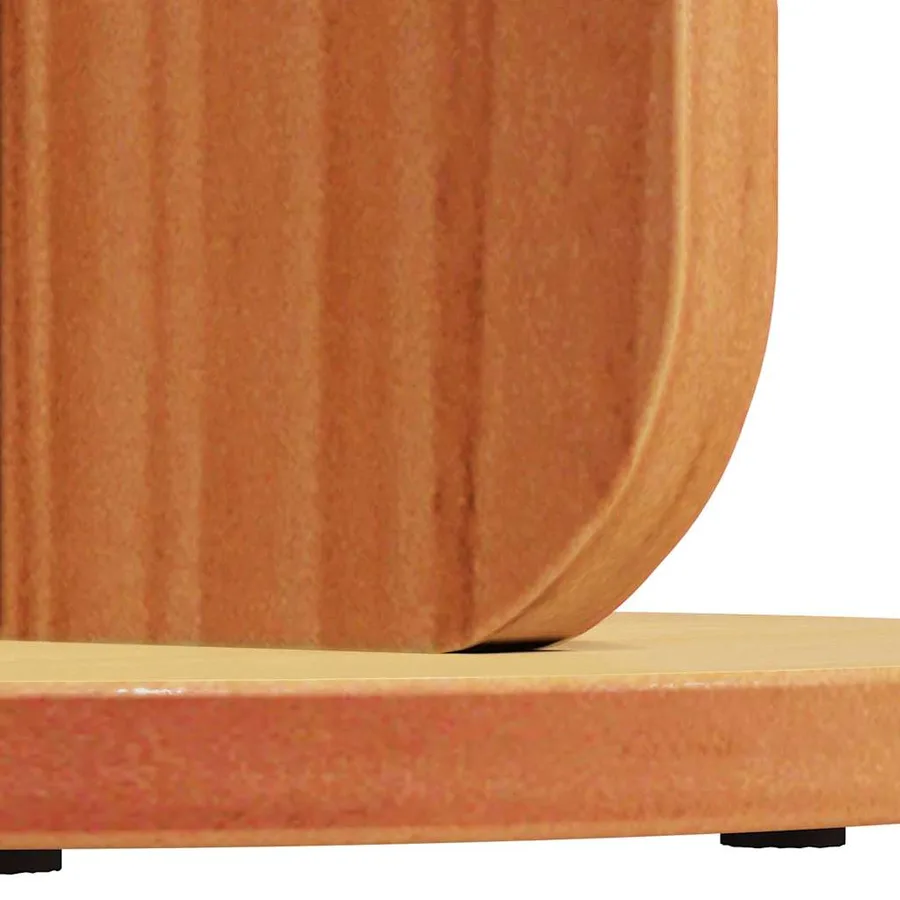 Table basse Brun cire 39,5 x 39,5 x 53,5 cm Bois massif en pin - 9