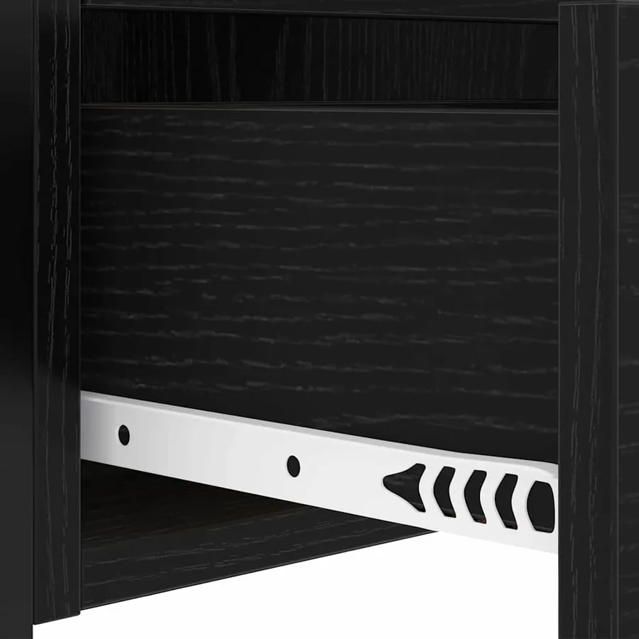 Cabinet de chevet avec tiroir 2 pcs Chêne noir 40 x 31 x 60 cm - 11