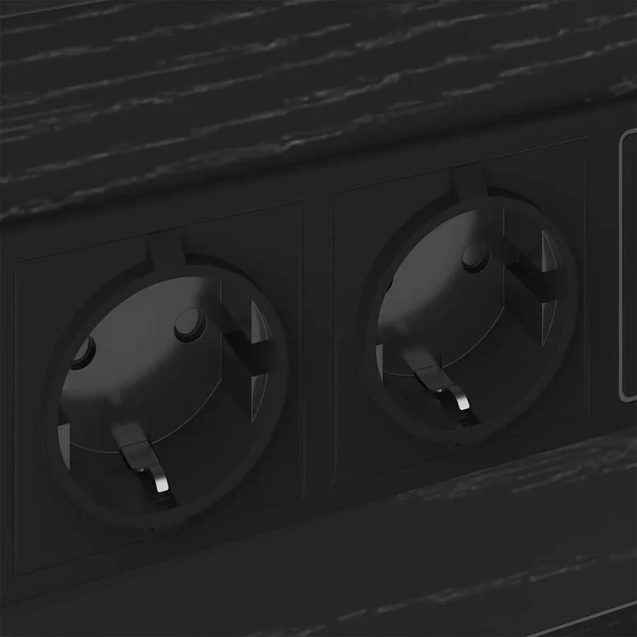 Cabinet de chevet avec tiroir 2 pcs Chêne noir 40 x 31 x 60 cm - 8
