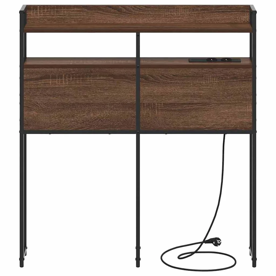 Tête de lit de rangement Chêne marron Bois d'ingénierie - 6