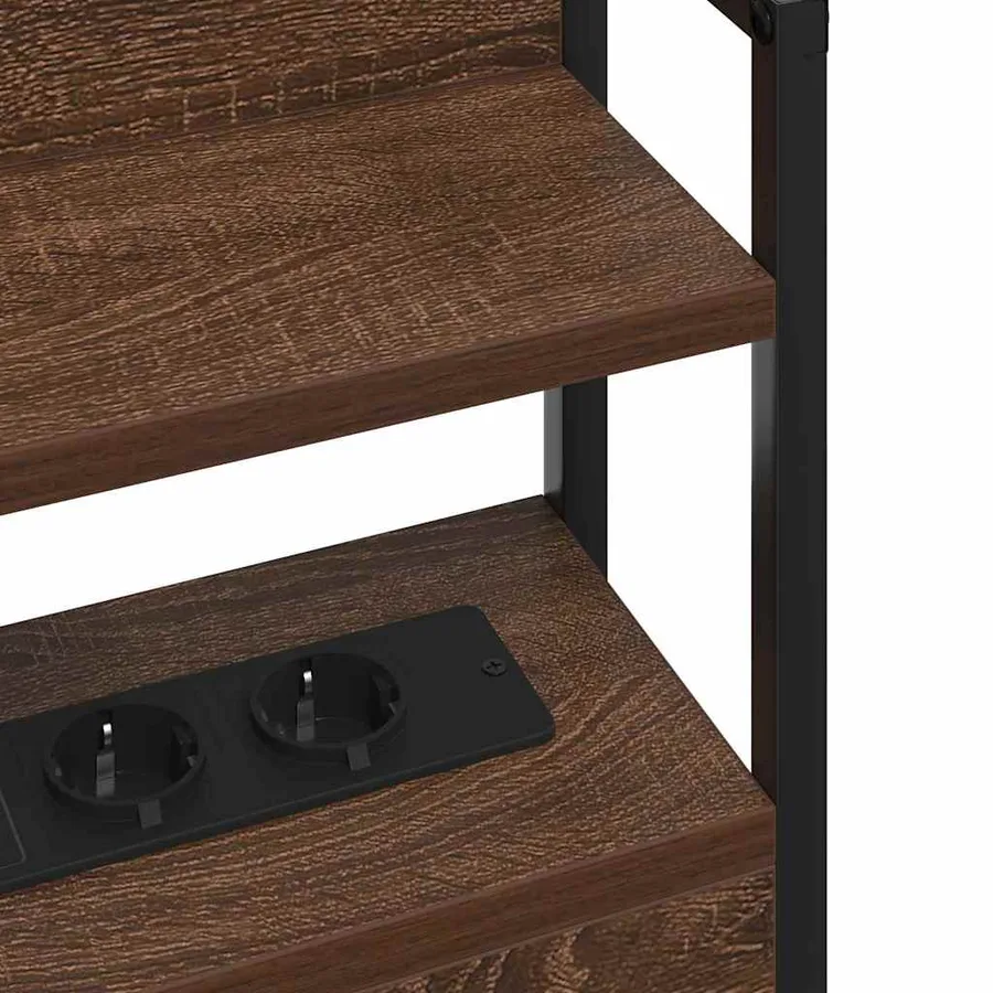 Tête de lit de rangement Chêne marron Bois d'ingénierie - 9