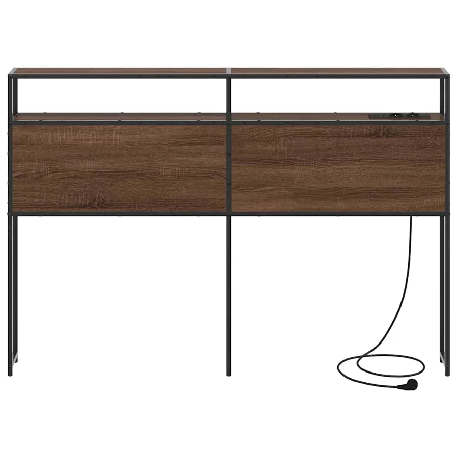 Tête de lit de rangement Chêne marron Bois d'ingénierie - 5