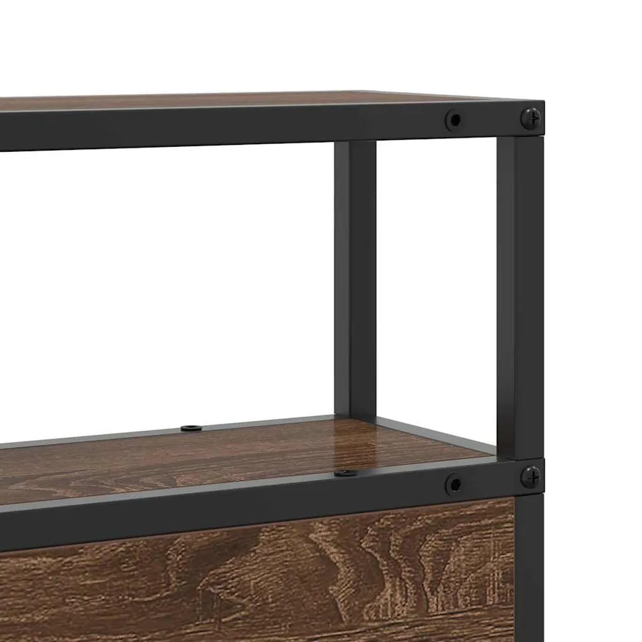 Tête de lit de rangement Chêne marron Bois d'ingénierie - 9