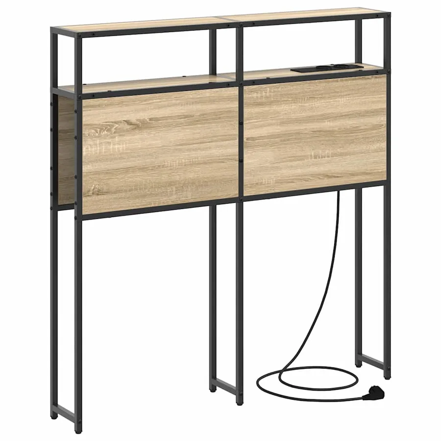 Tête de lit de rangement Chêne sonoma Bois d'ingénierie - 2