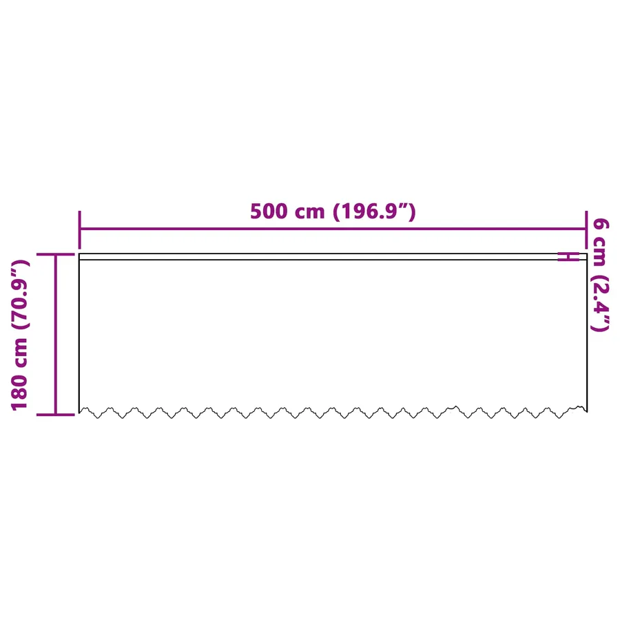 Rideau en Dentelle Floral Blanc 180 x 500 cm Polyester - 8
