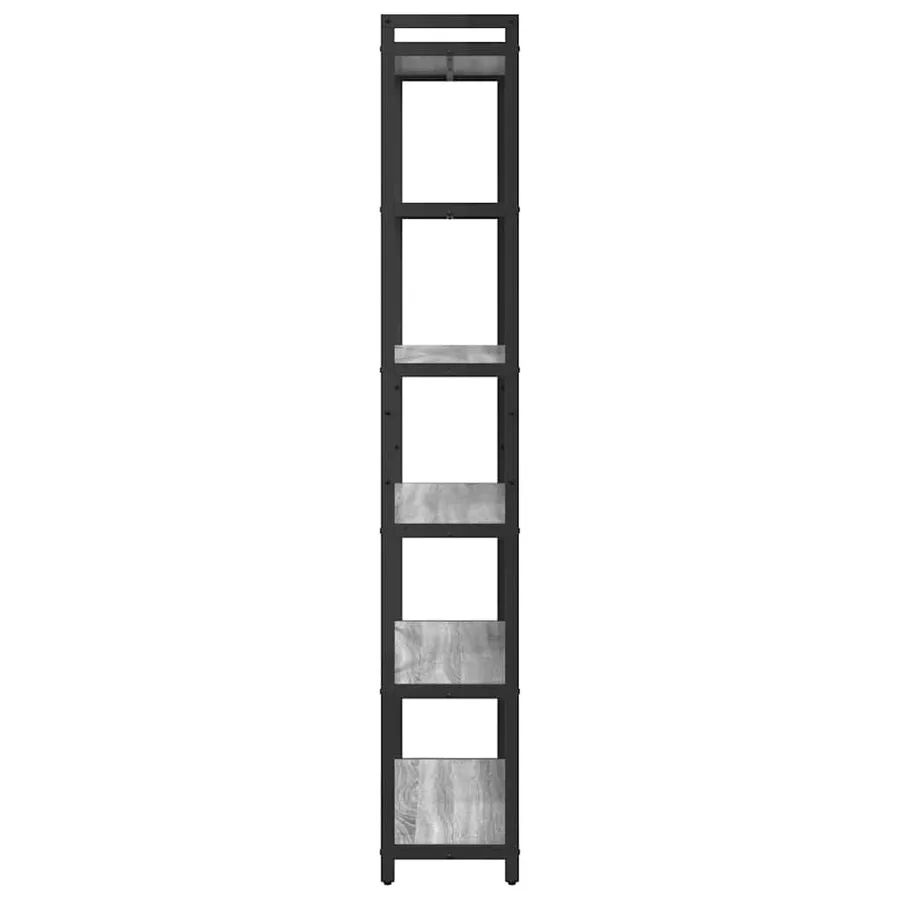 Étagère Sonoma gris 80 x 30 x 189,5 cm Bois d'ingénierie - 6