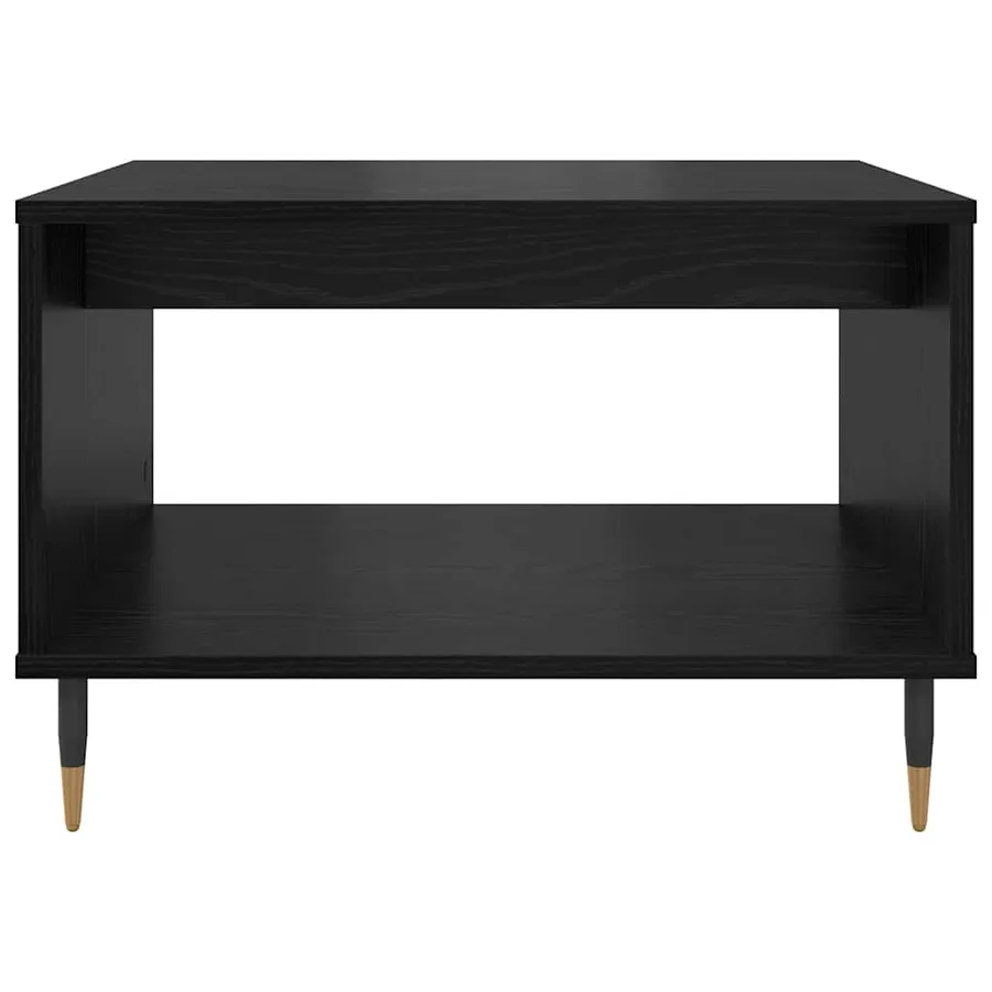 Table basse Chêne noir 60 x 50 x 40 cm Bois d'ingénierie - 5