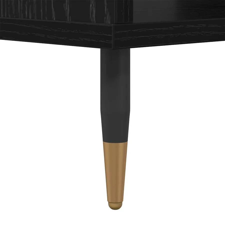 Table basse Chêne noir 60 x 50 x 40 cm Bois d'ingénierie - 9