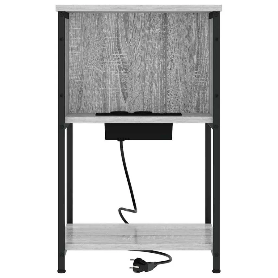 Cabinet de chevet Gris Sonoma 38 x 31 x 61 cm Bois d'ingénierie - 5