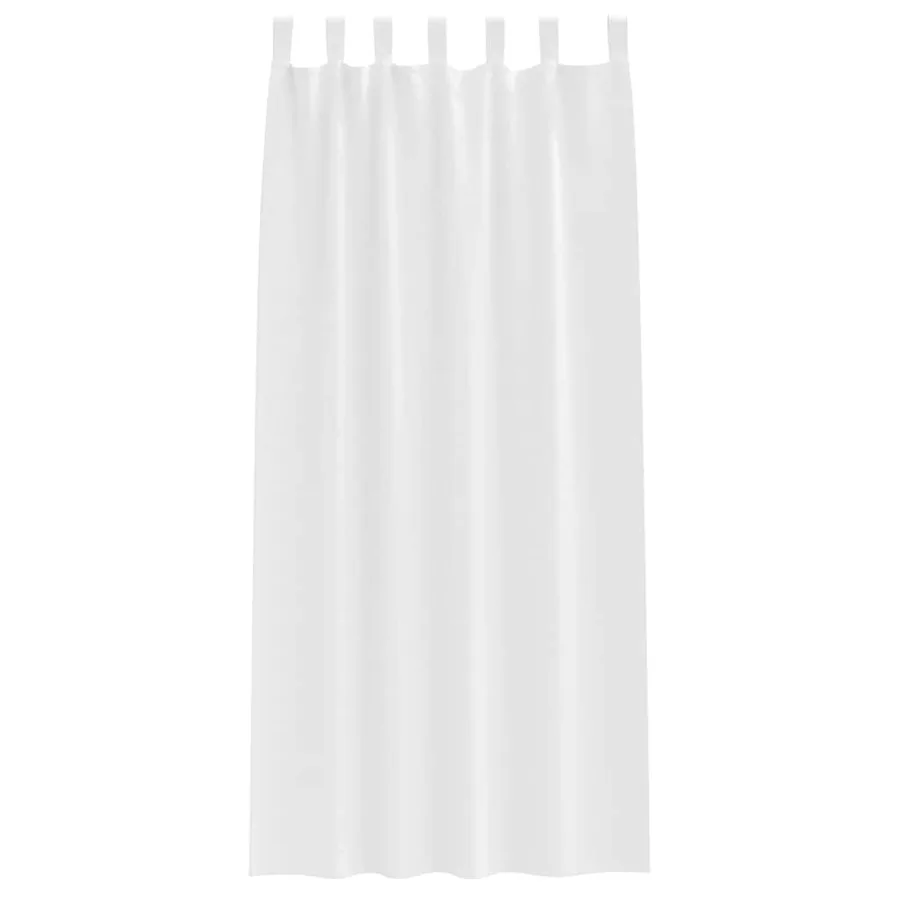 Rideaux occultants avec anneaux 2 pcs Blanc pur 245 x 140 cm - 4