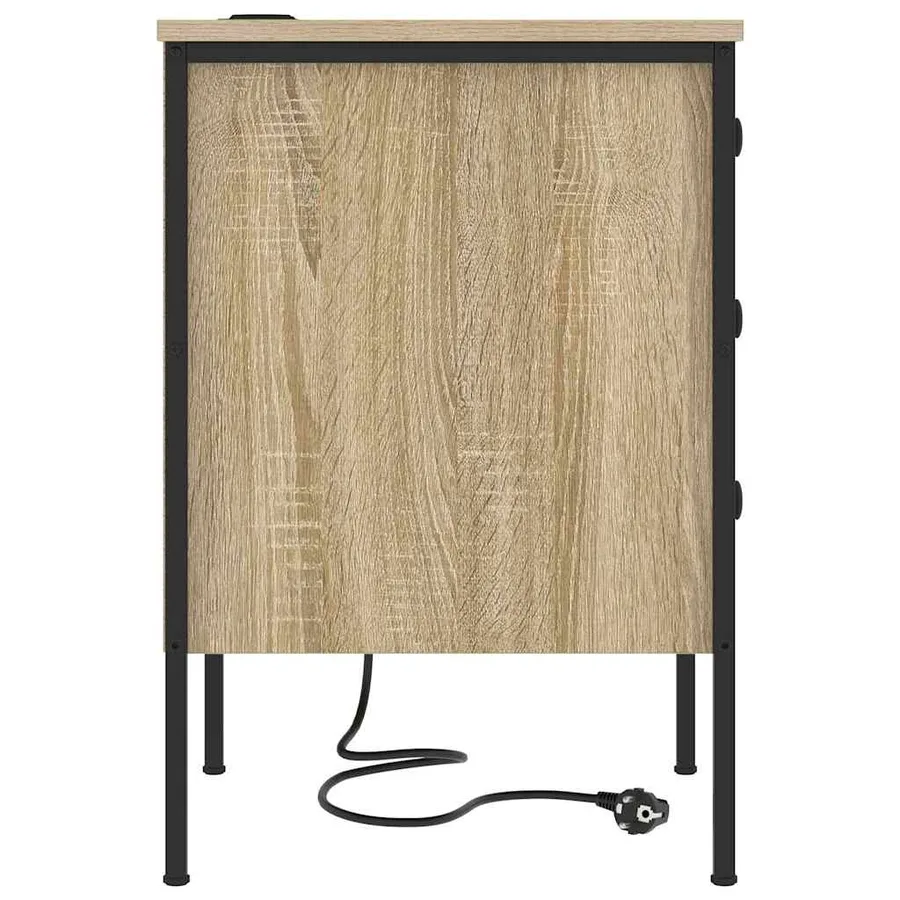 Cabinet de chevet avec tiroir Chêne Sonoma 42 x 41 x 61 cm - 7