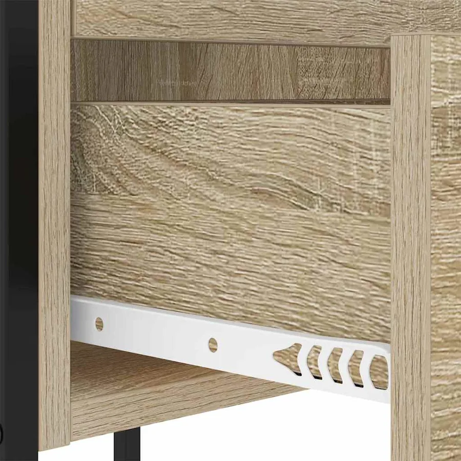 Cabinet de chevet avec tiroir Chêne Sonoma 42 x 41 x 61 cm - 8