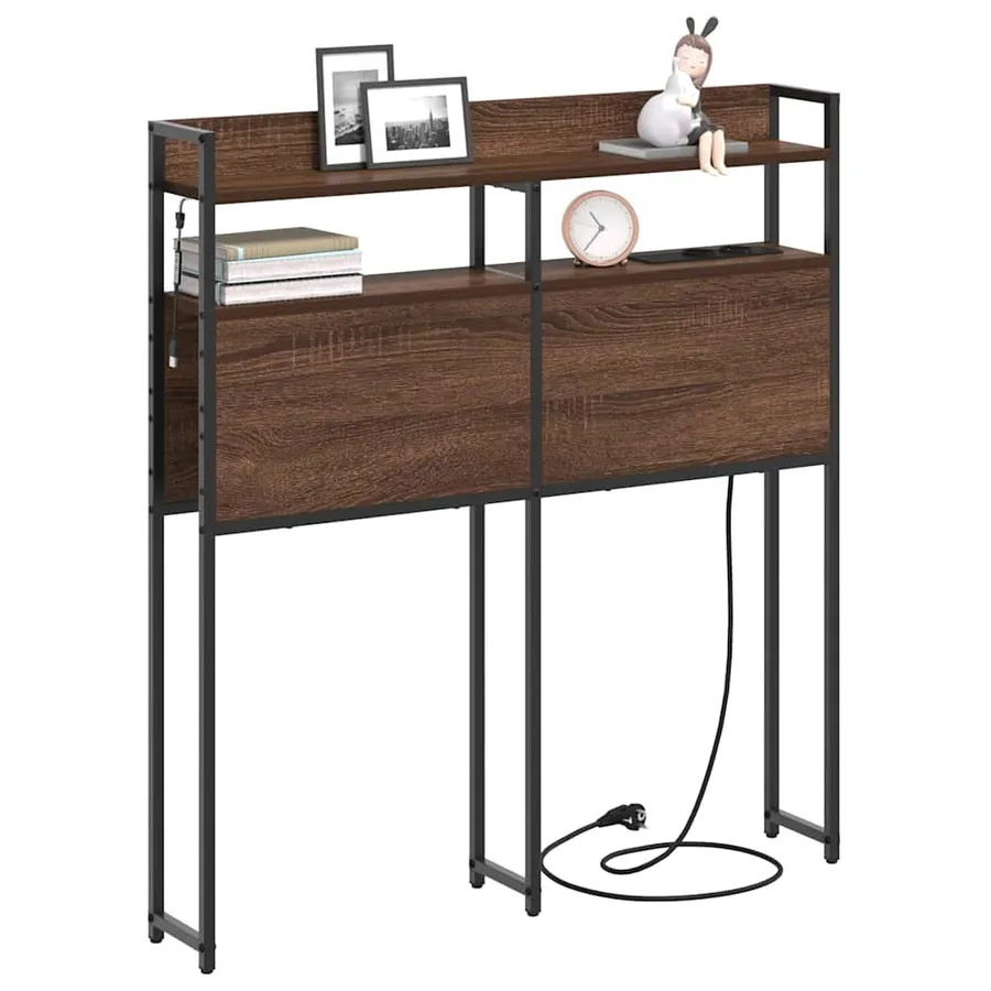 Tête de lit de rangement Chêne marron Bois d'ingénierie - 3